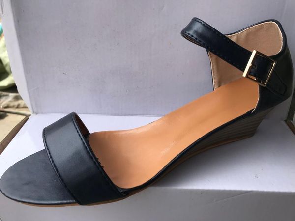 

sandals summer style wedge, Black