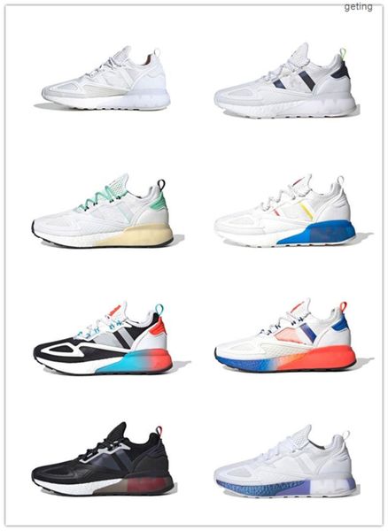 

zx 2k sport running shoes black white breathable casual sports sneakers size 36-45 for mens and womens multicolor outdoor trainers