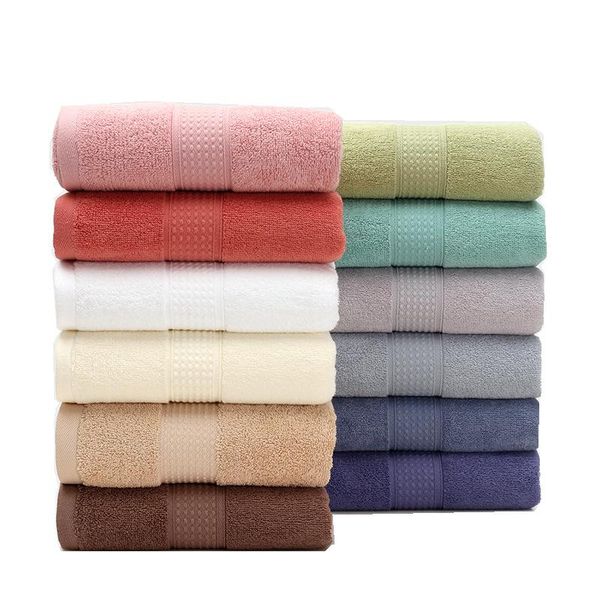 

towel 100% cotton solid bath for adults high absorbent face beach fast drying thick bathroom sets
