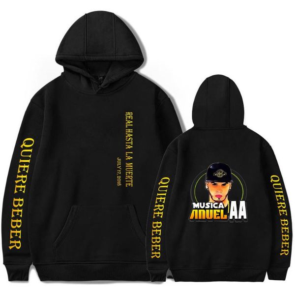 

men's hoodies & sweatshirts men women anuel harajuku autumn hoodie classic boys/girls streetwear casual hooded, Black