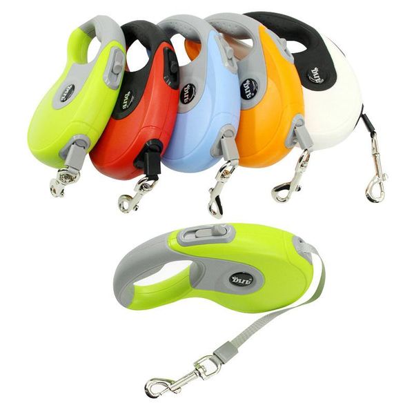 

dog collars & leashes durable automatic pet extending traction rope harness retractable pets walking lead leads 3m 5m