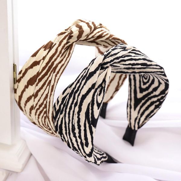 

hair accessories 2021 christmas gift vintage zebra leopard print for girls women headband band opaska do wlosow opaski