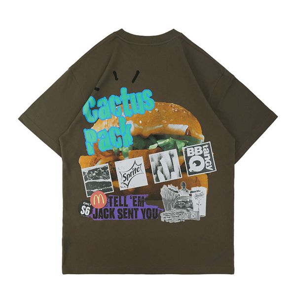 

fgss men's wear new fashion brand hip hop rap ts co branded cartoon printed short sleeve t-shirt men's wear, White;black