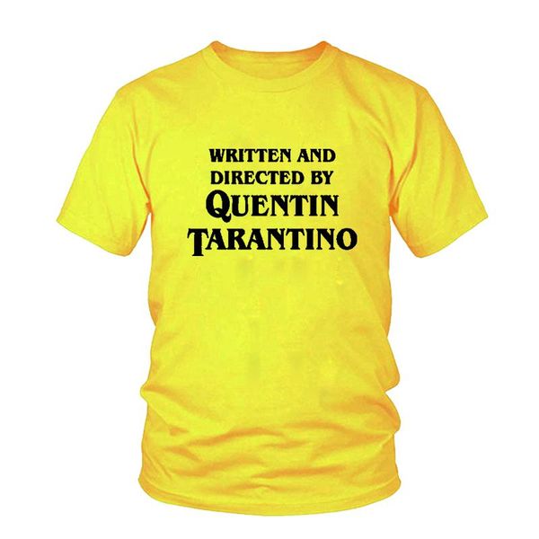 

women's t-shirt quentin tarantino graphic tee casual o-neck funny clothing tshirt gifts written and directed, White