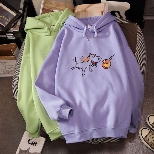 

women's hoodies & sweatshirts drop fashion dog kawaii print k oversized sweatshirt women feminine hoodie retro graphic clothes, Black
