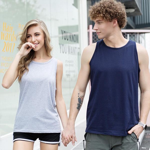 

solid color brand bodybuilding mens clothes fitness men gym tank vest stringer sportswear sleeveless shirt, White;black