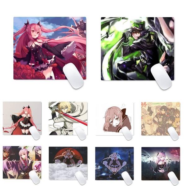 

mouse pads & wrist rests owari no seraph natural rubber gaming mousepad mat desk table protect game office work pad non-slip lapcushion
