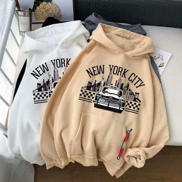 

men's hoodies & sweatshirts 2021 thicken warm with large pocket lady autumn cotton winter women's letter printing hooded, Black