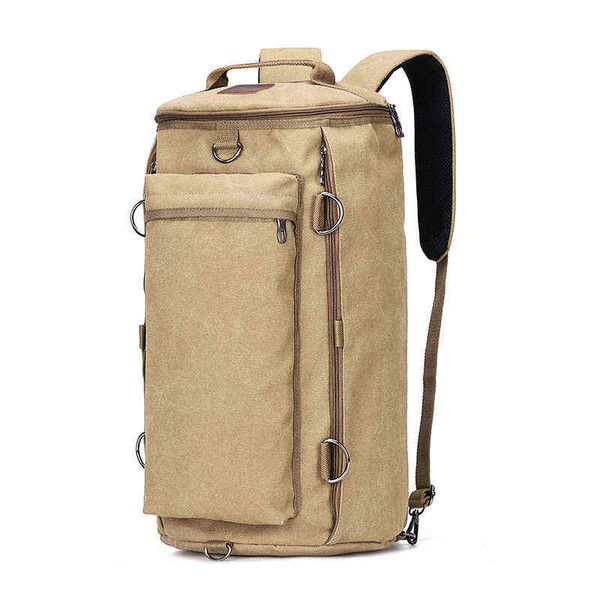 

men designer camping backpack shoulder bags large capacity backpack mens travel duffle outdoor male luggage canvas bucket handbags