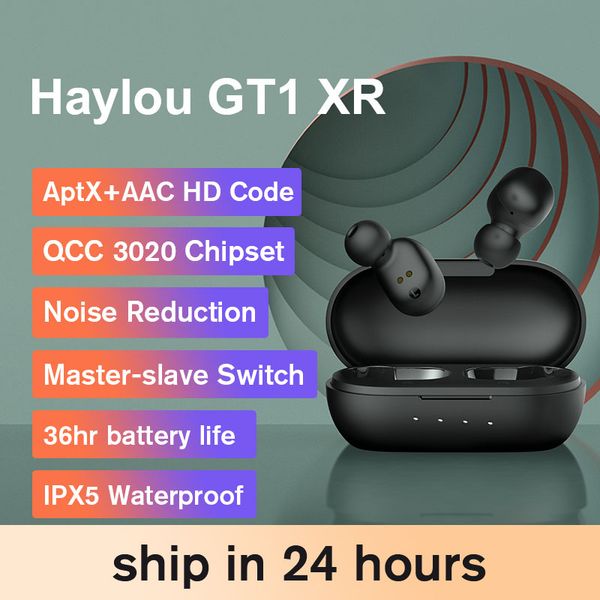 

tws earbuds qcc 3020 aptx haylou gt1 xr auriculares bluetooth wireless headphones for xiaomai ios smartphone gaming earphones