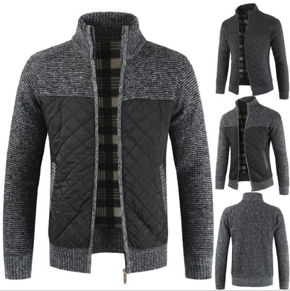 

men's sweaters 2021 spring autumn winter warm knitted sweater jackets cardigan coats male clothing casual knitwear, White;black