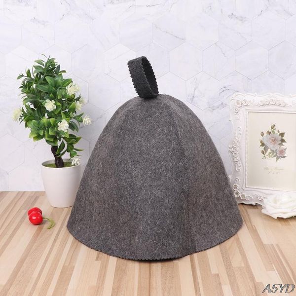 

shower caps bath wool felt sauna hat anti heat cap for house head protection