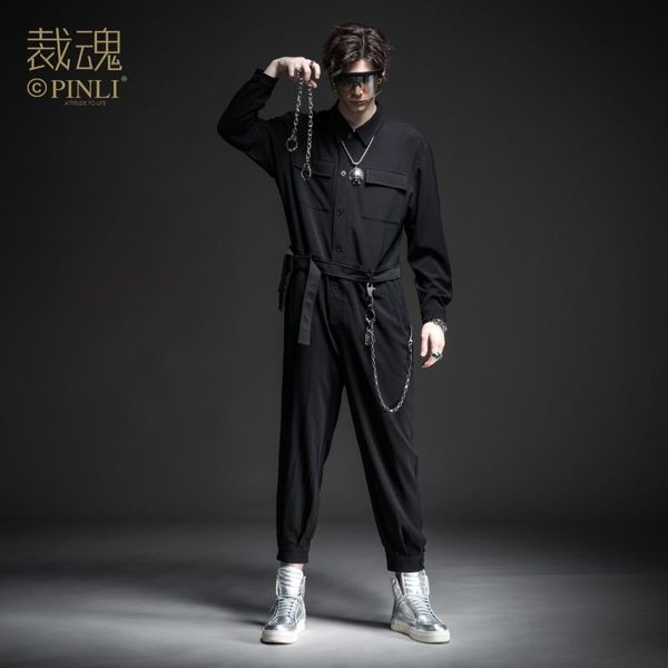 

men's tracksuits male unique man fashion casual black soul autumn dark loose piece trousers bc193117399, Gray