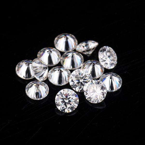 

gh color small size 1.7mm 1ct/pack round btilliant cut moissanites loose stone for jewelry making, Black