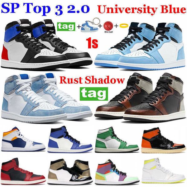 

1 1s high og university blue mens basketball shoes hyper royal army rust shadow unc twist chicago light smoke grey women trainers sneakers