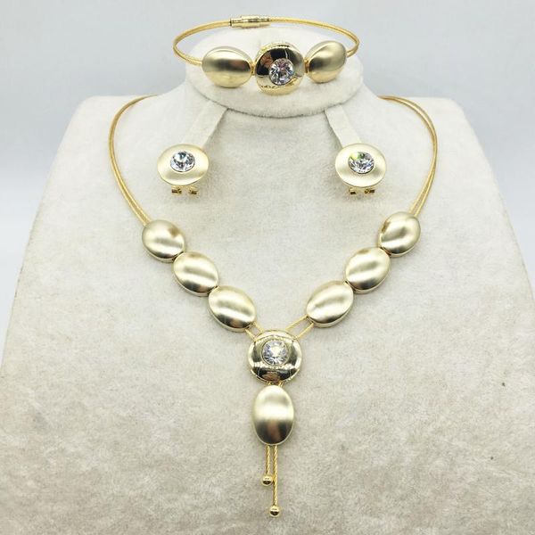 

earrings & necklace fashion jewelry set nigeria dubai gold-color african bead wedding beads sets, Silver