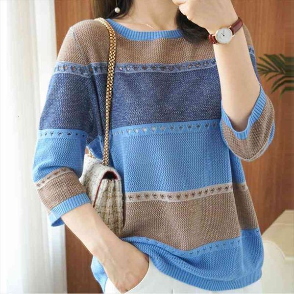 

summer women knitted womens sweater short sleeve thin female hollow out turtleneck pullover ladies knit cotton loose jumpers, White;black