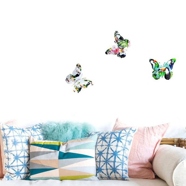 

wallpapers colorful butterfly wall decor sticker home decoration metal hanging sculpture for el living room fridge