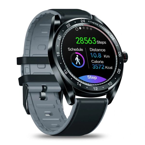 [Weibliche physiologische Prüfung] Zeblaze Neo 1.3inch voller Touchscreen Blutdruck Herzfrequenz Monitor Countdown Silikon + Lederband Smart Watch