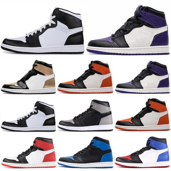 

2021 1 high basketball shoes fearless obsidian unc mens women banned bred toe chicago men sport