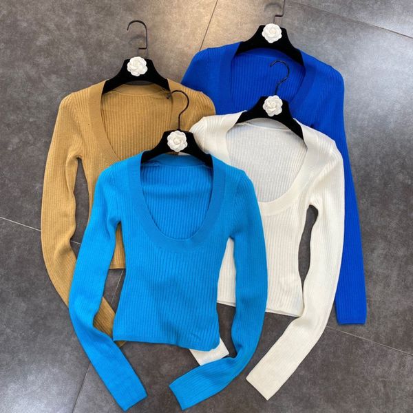 

2021 female winter new low fashion style around the neck long casual puffovers thin t-shirt 4ziu, White