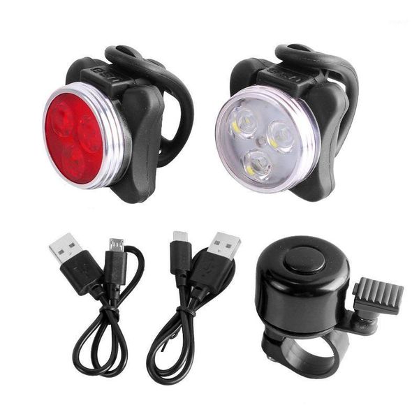

bike lights led set usb rechargeable smart sensors waterproof, bicycle headlight taillight sets1
