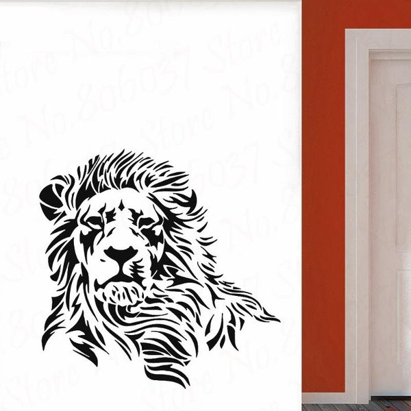 

wall stickers lion beautiful animal decal home living room decor sticker zoo art mural wl1305