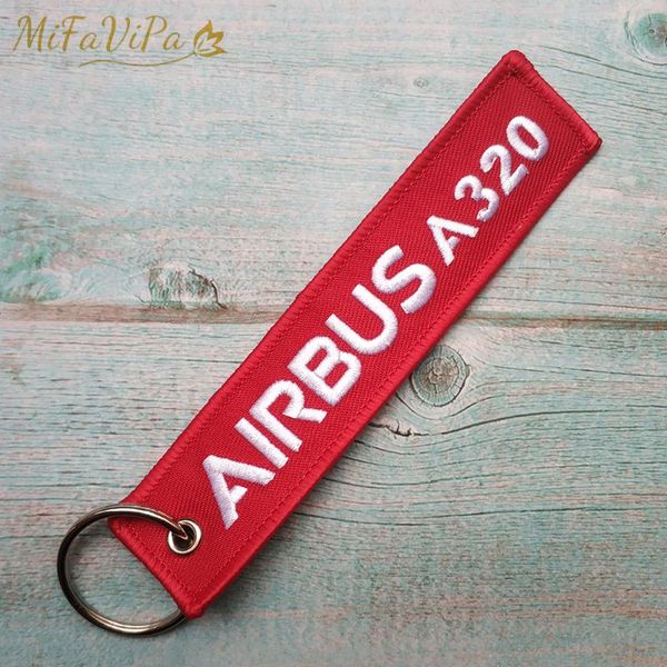

keychains mifavipa red airbus a320 fashion trinket keychain llavero embroidery aviation key chain for men flight crew gift sleutelhanger, Silver