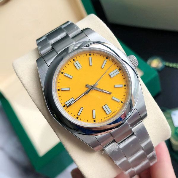 

7colors lovers couples mens womens sapphire watch 41mm automatic mechanical stainless steel oyster perpetual motion wr210e, Slivery;brown