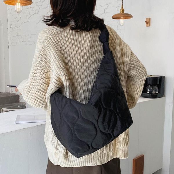 

totes 2021 fashion shoulder crossbody bags for women large capacity bag zipper wild female cotton design travel