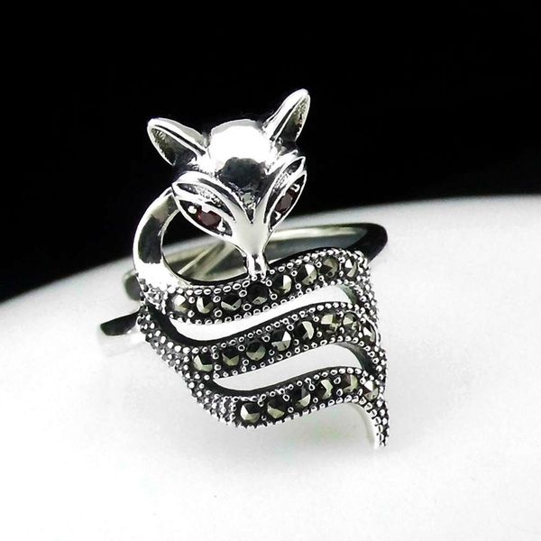 

longbaolong jewelry s925 sier fox ring, Silver