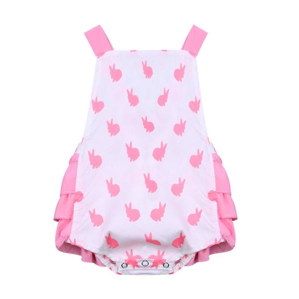 

jumpsuits eater baby girls romper printed clothes little princess short jumpsuit, Blue