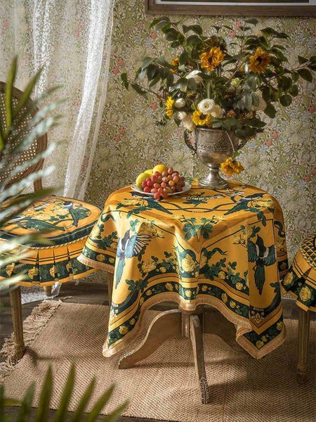 

table cloth retro tablecloth ins american spring and summer rectangular tv cabinet tea flag cover towel