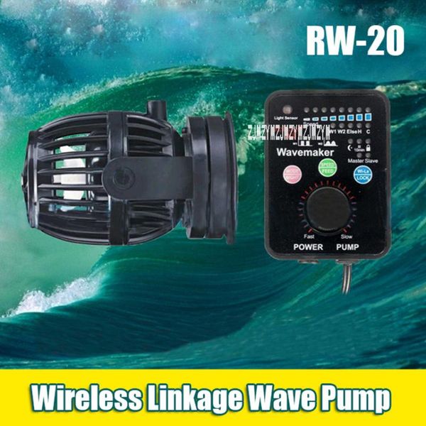 

new arrival 60w rw-20 20000l/h marine aquarium wave maker for wireless master/slave pump control hot