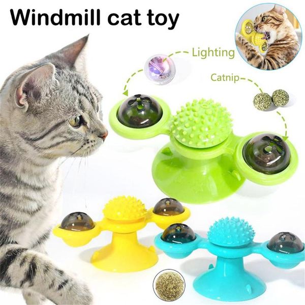 

cat toys for cats puzzle whirling play game with catnip scratching tickle pet ball