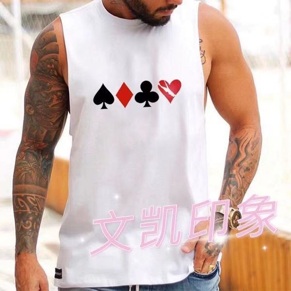 

summer new white large svels vt playing card print vt t new, White;black