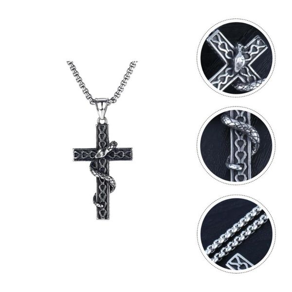 

pendant necklaces 1pc chic necklace punk sweater chain street pography accessory creative gift, Silver