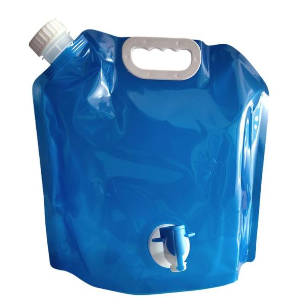 

storage bags home outdoor folding portable water bag with faucet car bucket emergency sports riding bottle