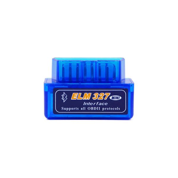 Scanner diagnostico automatico Elm327 V1.5 Bluetooth Obdii Strumento diagnostico per auto Obd2 Scanner di codice Android Torque Free Ship Chip Pic25k80 Nuovo arrivo auto