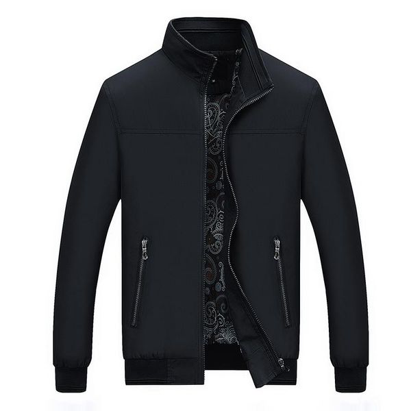 

men's jackets 2021 mens and coats stand collar zipper male outerwear men jacket black clothing big size 4xl, Black;brown