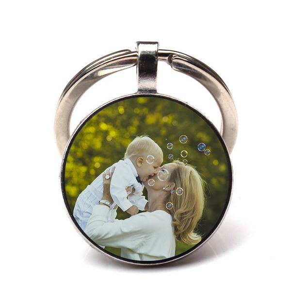 

private order personality mother's keychain picture customization baby child dad sisters handmade family key rings hold qyllrs