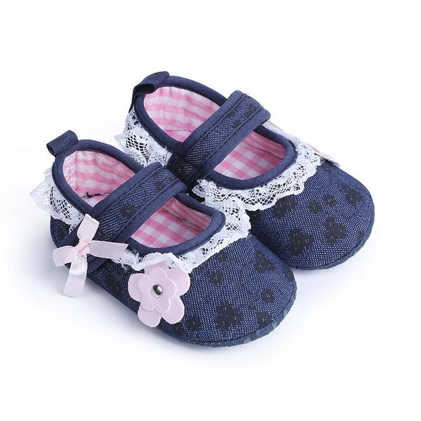 

first walkers 2021 autumu baby shoes cotton born girls princess flower prewalker