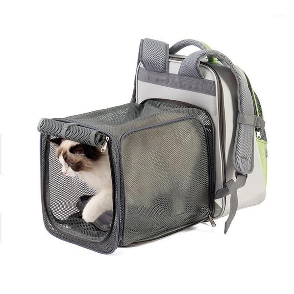 

cat carriers,crates & houses backpack expandable dog carrier with cozy mat breathable mesh holds pet up to 7.5kg for walking travel outdoor