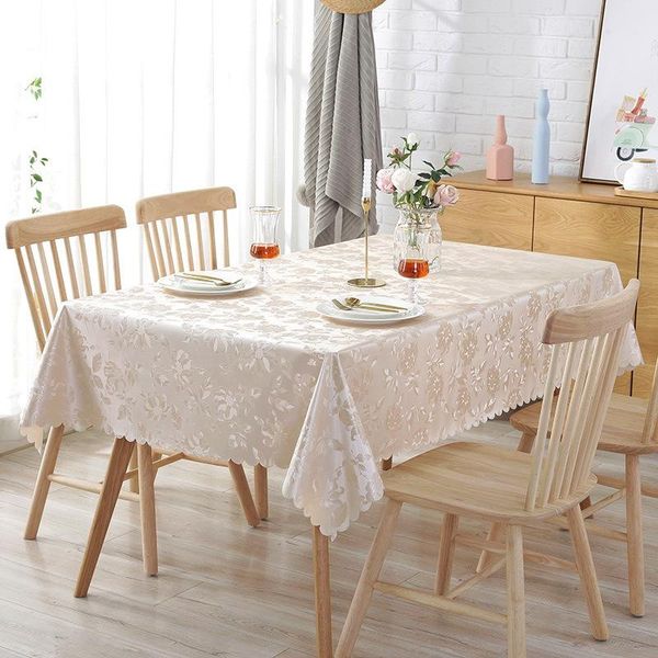 

table cloth european jacquard floral tablecloth waterproof wine bar cover rectangular square wedding decoration js159c