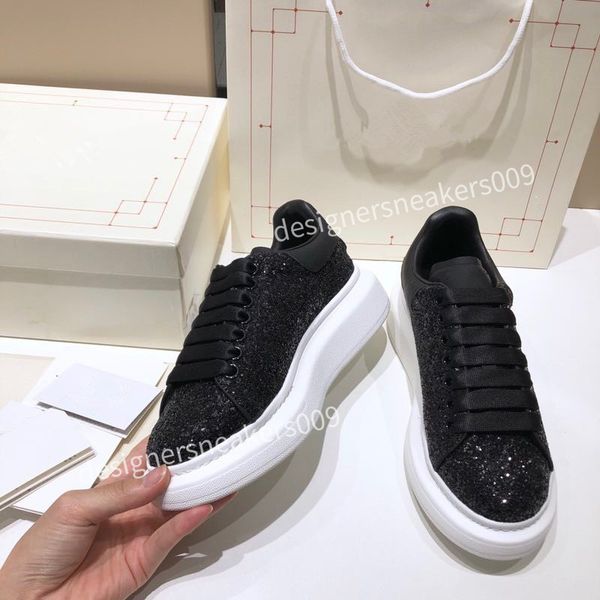 

men casual shoes designer women womens espadrilles oversized flats platform espadrille flat sneakers trainers leather luxury dress shoes siz, Black