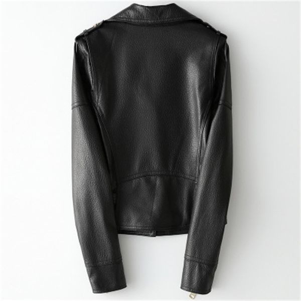 

2021 new fashion genuine sheep leather jacket h45 0msq, Black;brown
