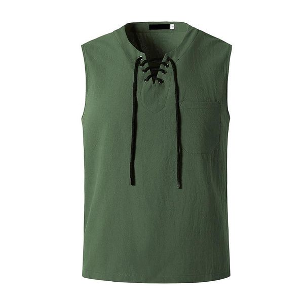 

men' tank summer fashion sleeveless men solid color basketball gym clothing streetwear loose casual vest, White;black