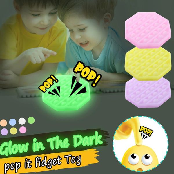 

push fidget toy sensory bubble squeeze luminous anxiety autism special needs stress reliever toys for children adults g22401