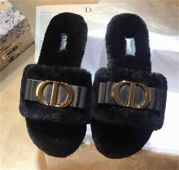 

luxury italy designer brand slippers super great quality with full package for women gift present lady birthday wedding sandals shoes heels, Black