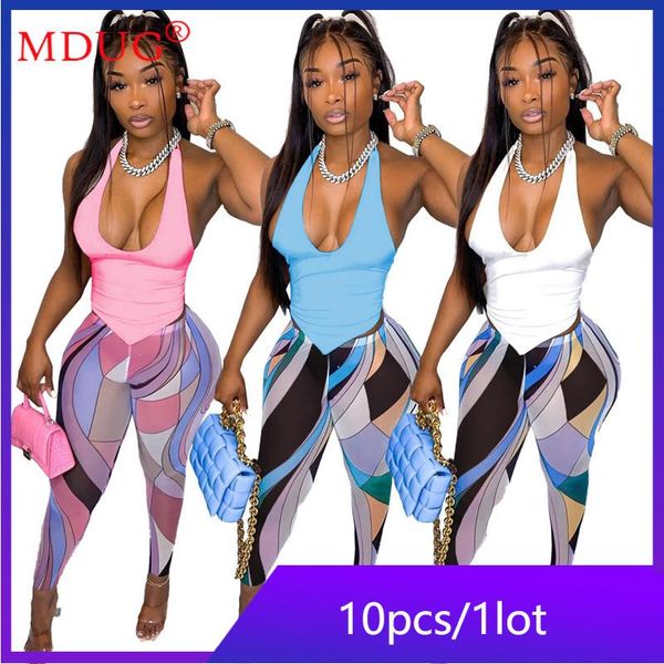 

women's two piece pants wholesale items bulk lots bind y2k set tracksuit womens sleeveless outfits clothing m7244, White